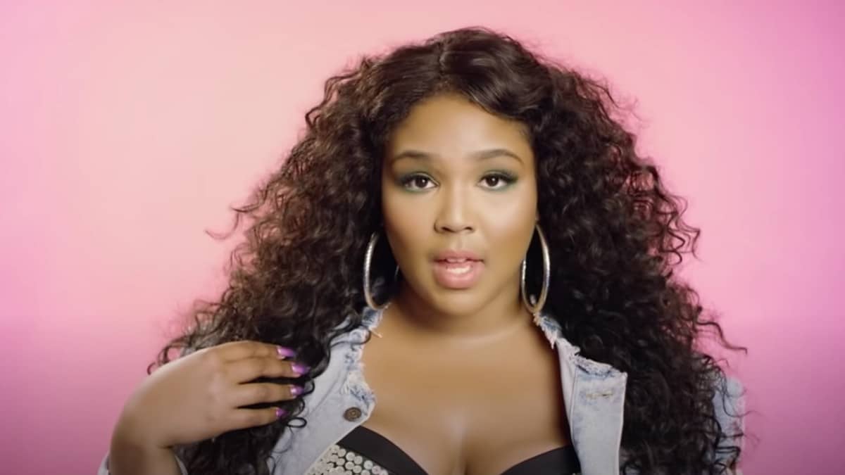 Lizzo sings on her music video for Good As Hell