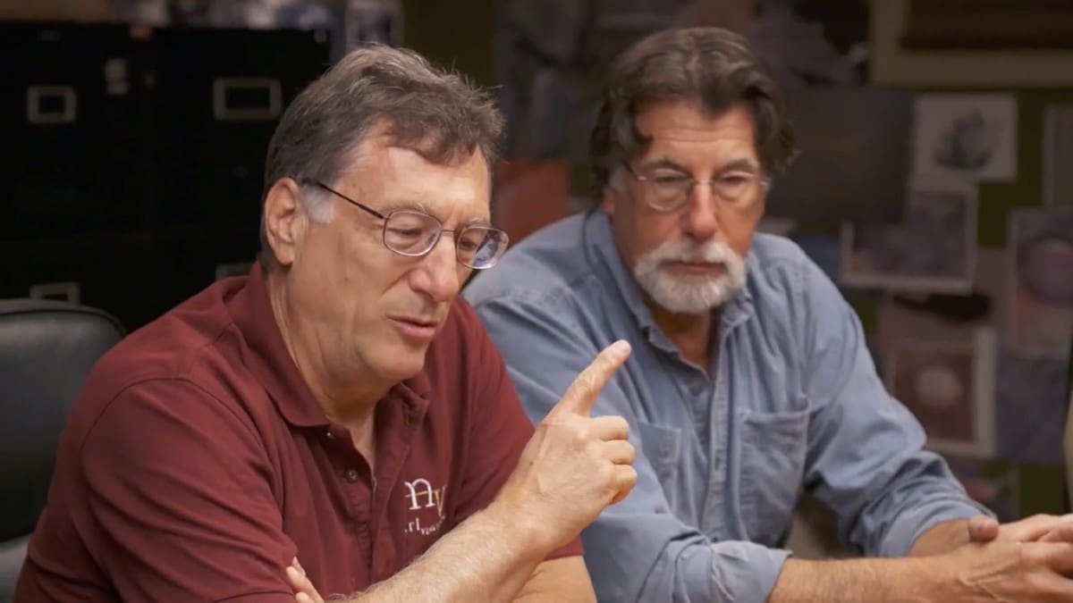 The Lagina brothers seated in the War Room