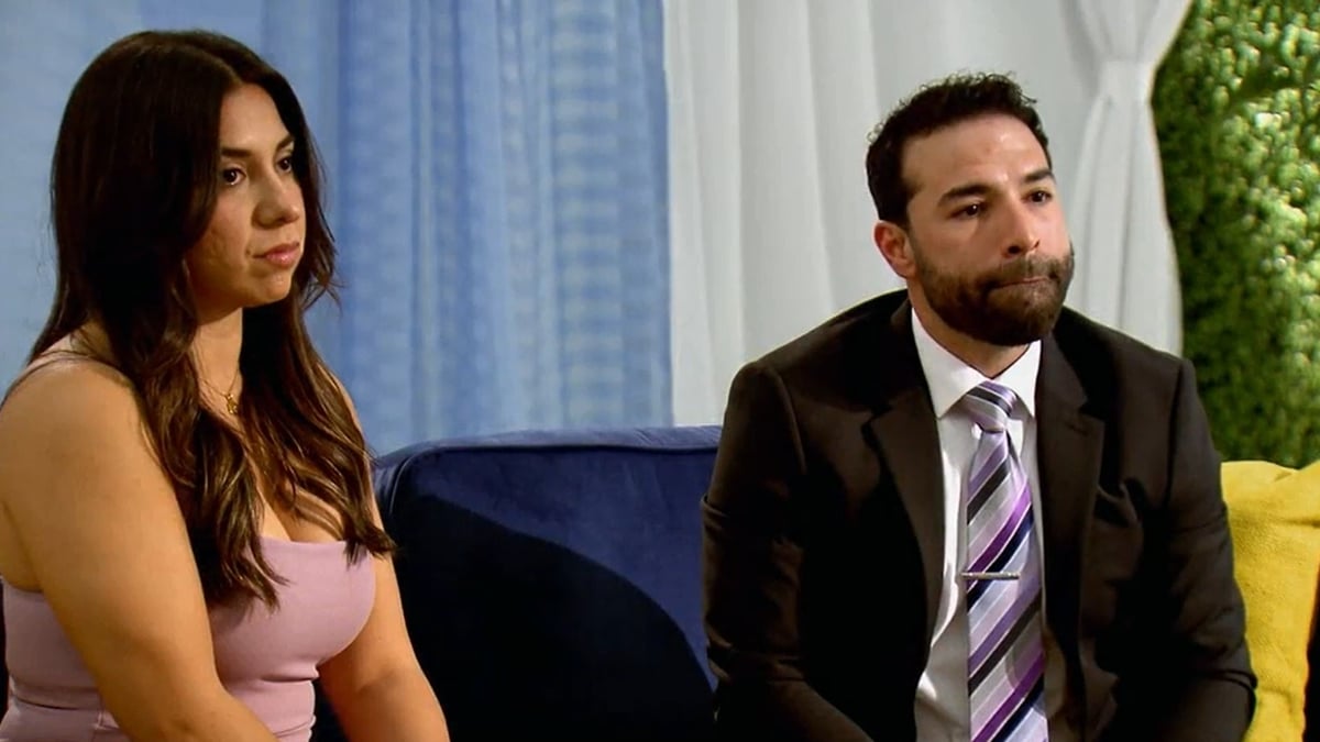 MAFS Rachel and Jose look nervous on Decision Day.