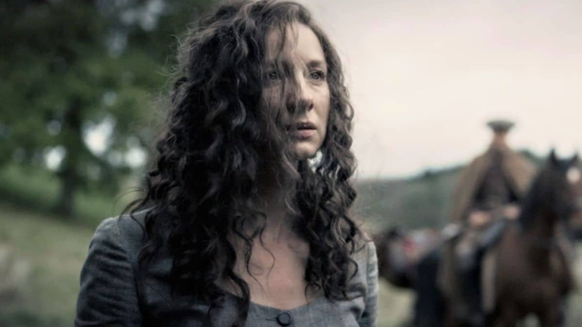 Caitriona Balfe stars as Claire Fraser, as seen in the Season 5 finale of Starz's Outlander