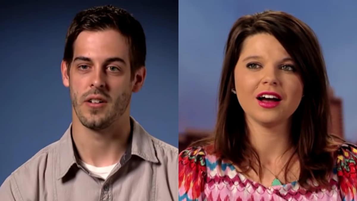 Derick Dillard and Amy Duggar King in 19 Kids and Counting confessionals.