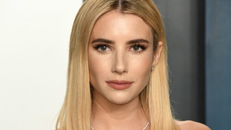 Emma Roberts with son