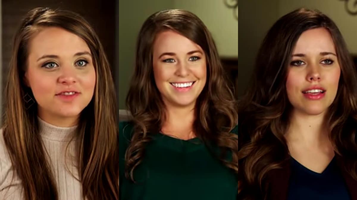 Jinger, Jana, and Jessa Duggar in Counting On confessionals.