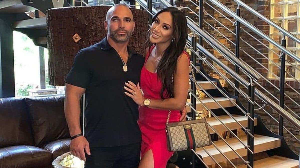 Melissa Gorga from RHONJ had to pull husband Joe Gorga off-stage during comedy show.