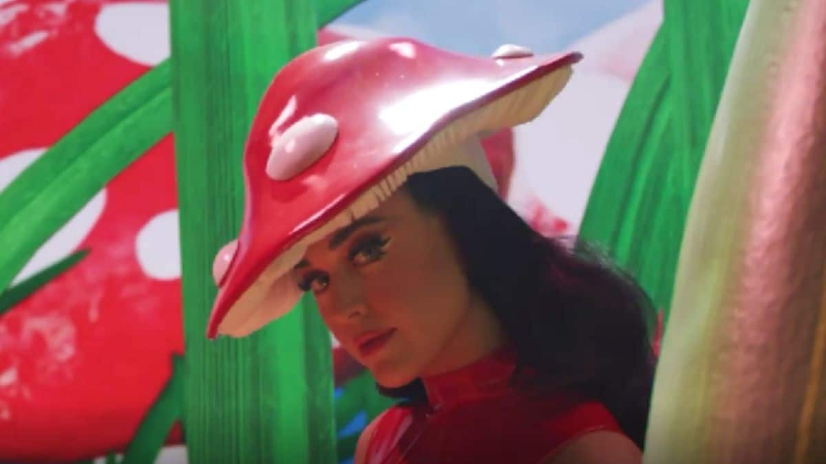 Image of Katy Perry in promotional video for Las Vegas residency