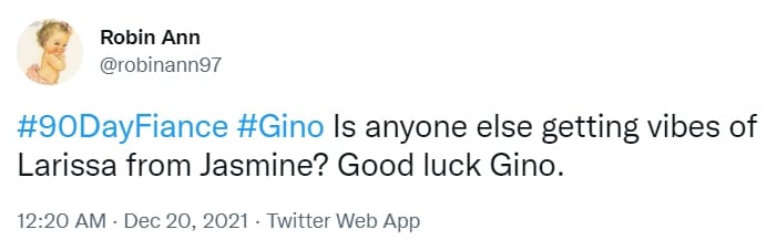 90 day fiance fans see red flags in gino and jasmine's relationship