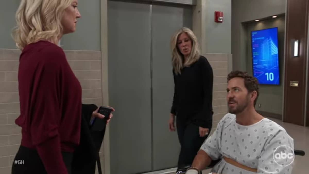 Nina, Carly, and Peter on General Hospital.