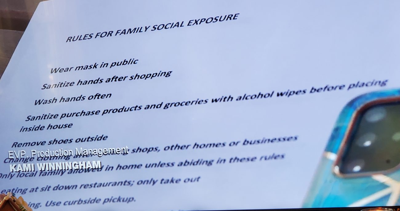 robyn brown shared her "rules for family social exposure" with the other spouses on last week's preview