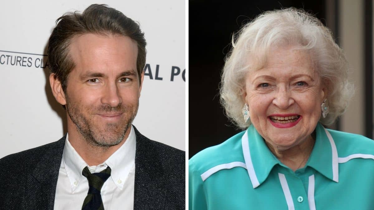 Images of Ryan Reynolds and Betty White