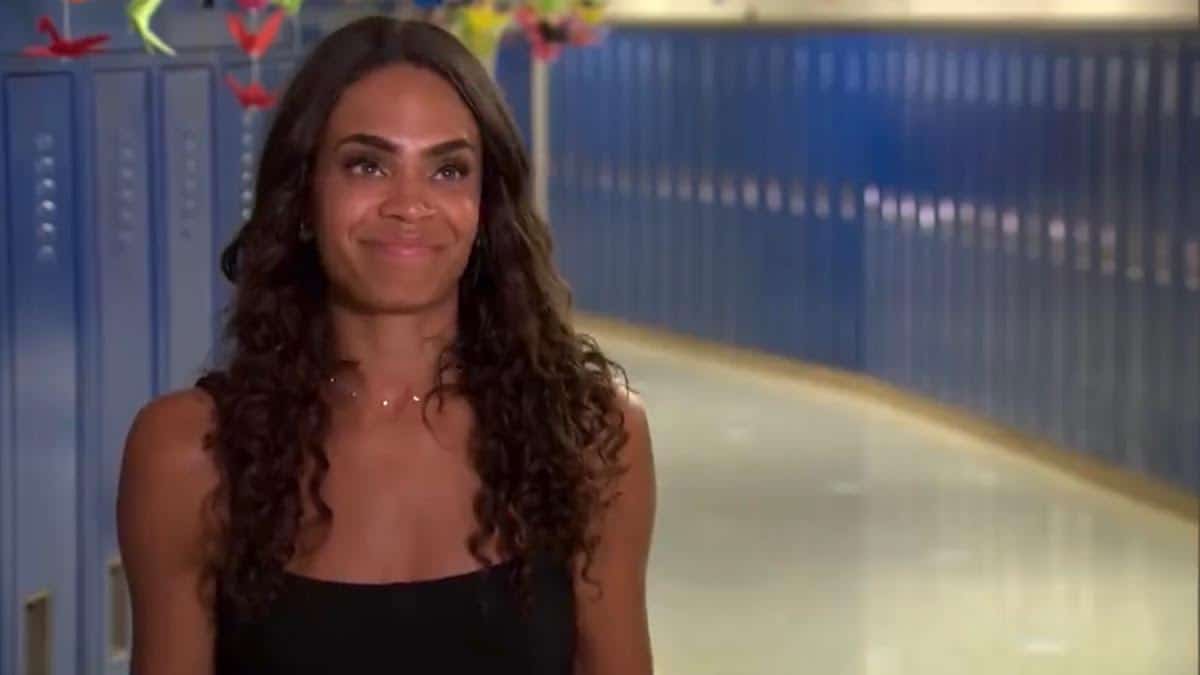 Michelle Young by some lockers