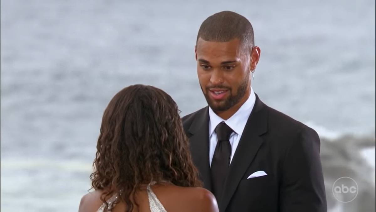 Nayte Olukoya films for The Bachelorette