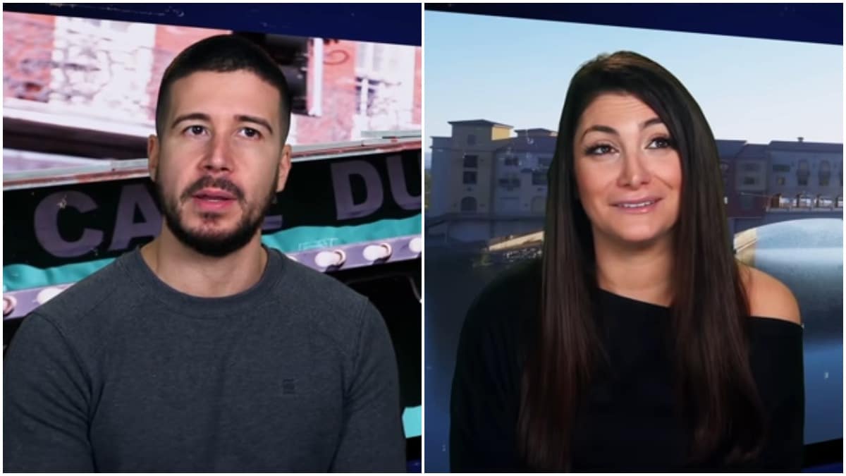 Vinny Guadagnino and Deena Cortese on Jersey Shore Family Vacation.