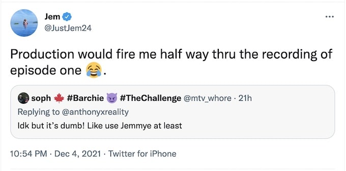 jemmye reacts to challenge fan about podcast hosting