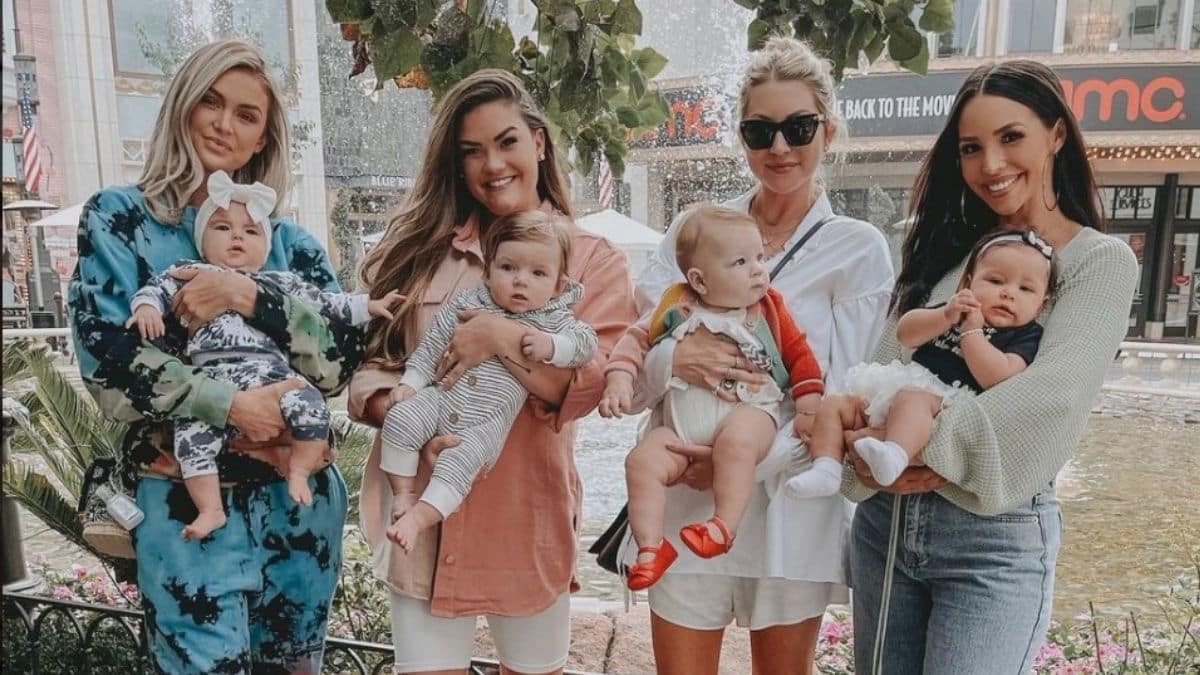 VPR stars Lala Kent, Stassi Schroeder, Scheana Shay, and Brittany Cartwright with their babies.