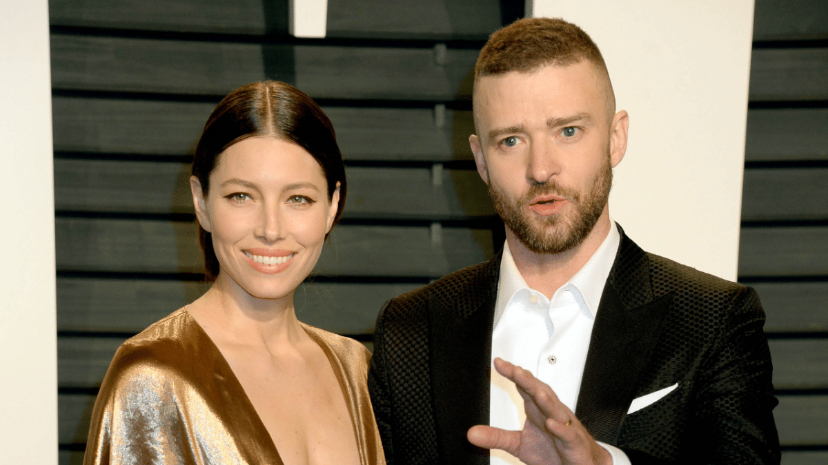 Jessica Biel and Justin Timberlake at The 2017 Vanity Fair Oscar Party in Beverly Hills, CA.