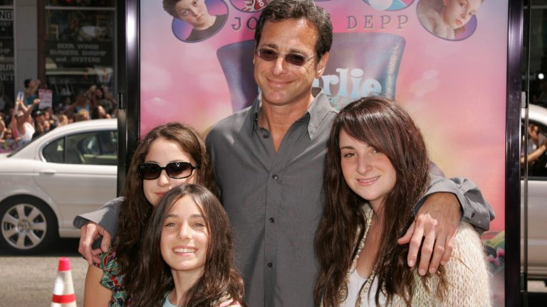 Bob Saget with his daughters