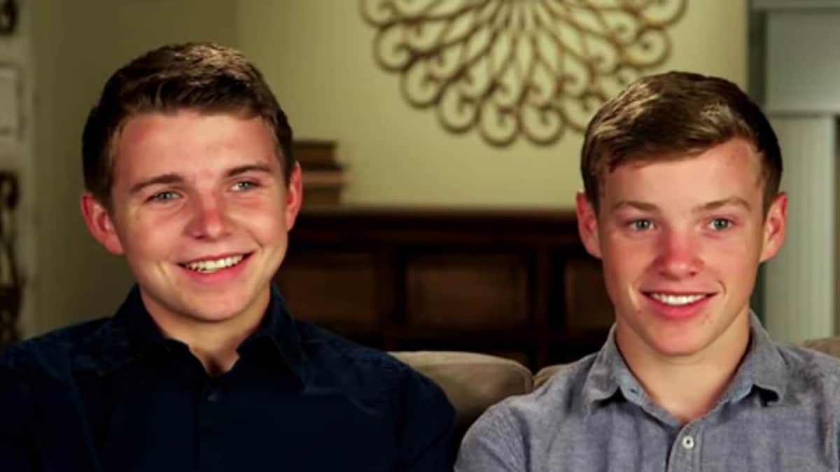 James and Justin Duggar in a Counting On confessional.