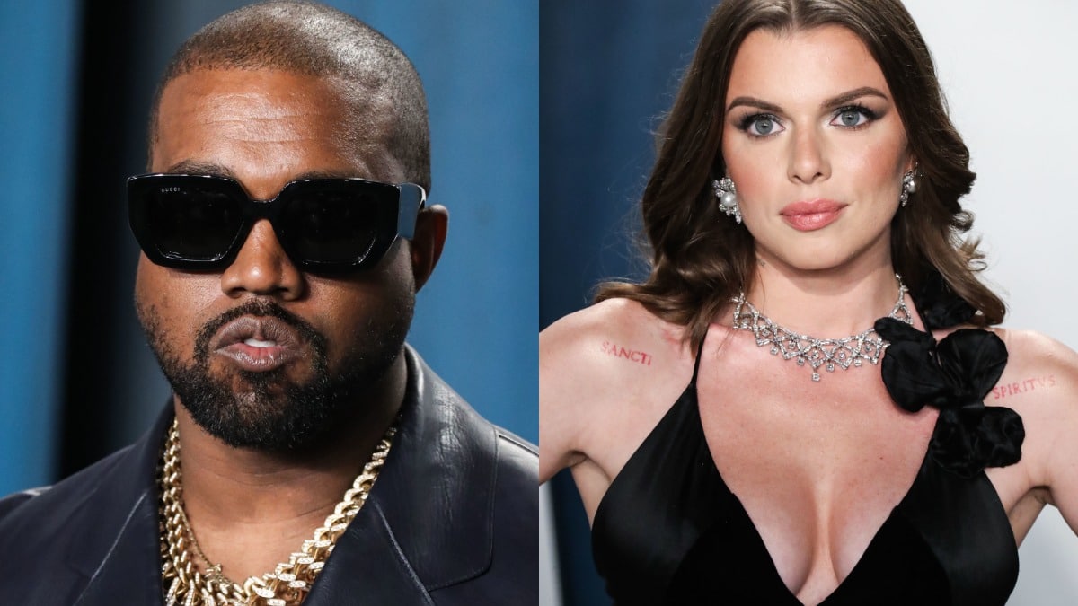 Kanye West and Julia Fox