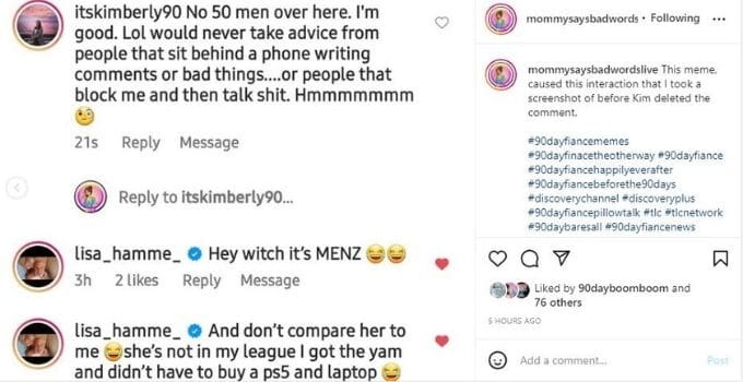 IG post about Lisa Hamme and Kim Menzies