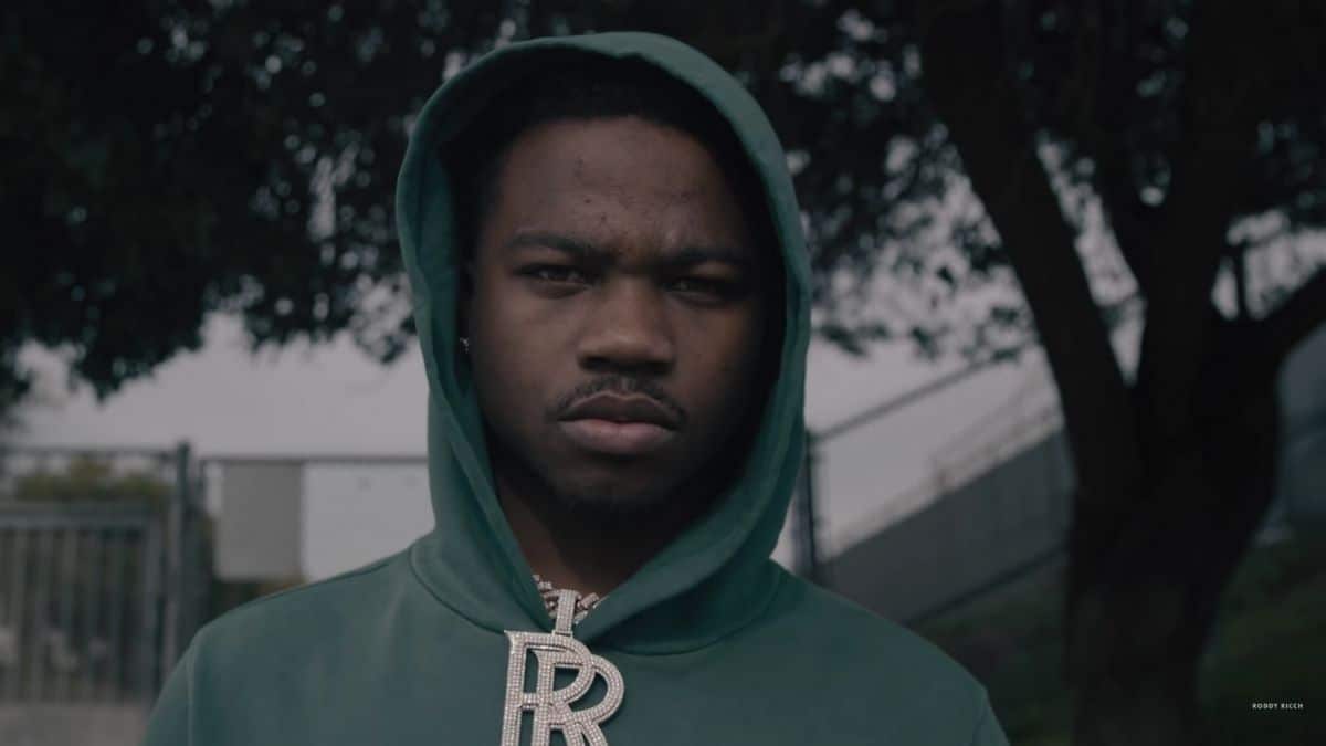 Image of Roddy Ricch from one of his music videos