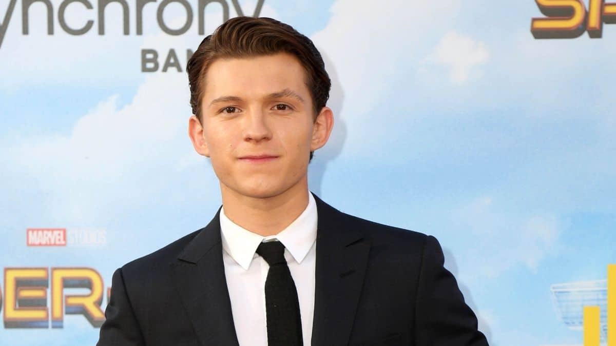 Image of Tom Holland on the red carpet for Spider-Man
