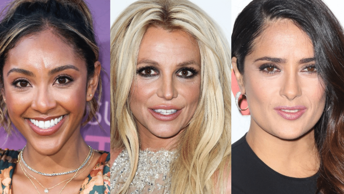 Tayshia Adams, Britney Spears, and Salma Hayek have taken on the yellow color theme.