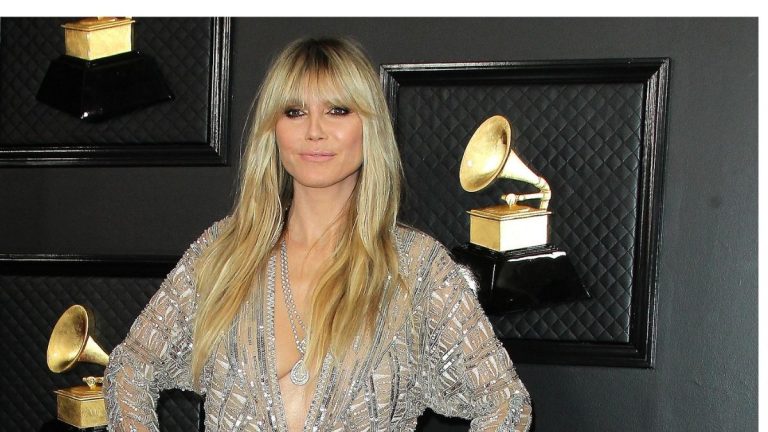 Heidi Klum at the 62nd Annual Grammy Awards in 2020