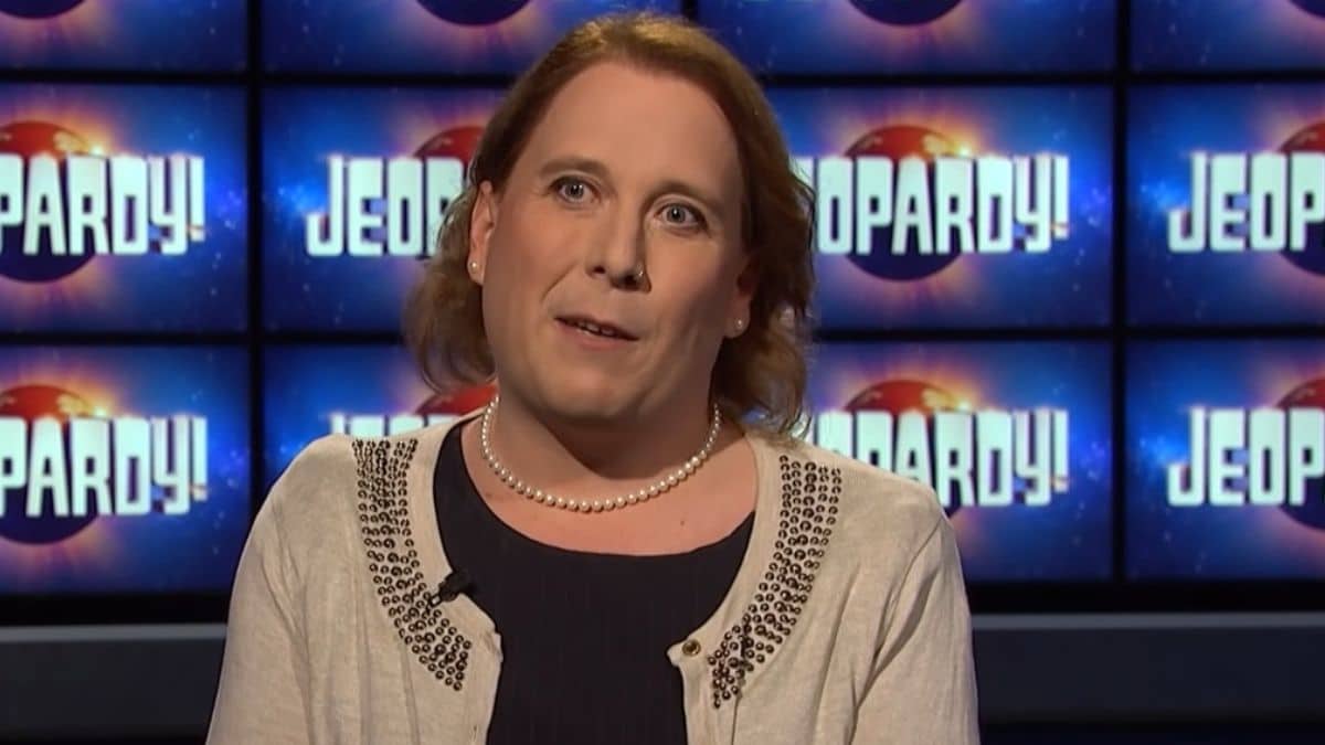 Jeopardy! winner Amy Schneider was robbed at gunpoint on Sunday. She was unharmed. Pic credit: ABC