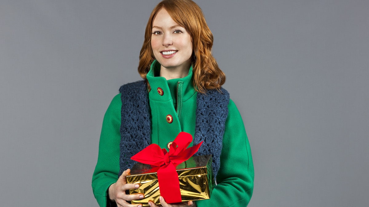 Alicia Witt in the Hallmark Channel movie A Very Merry Mix-Up