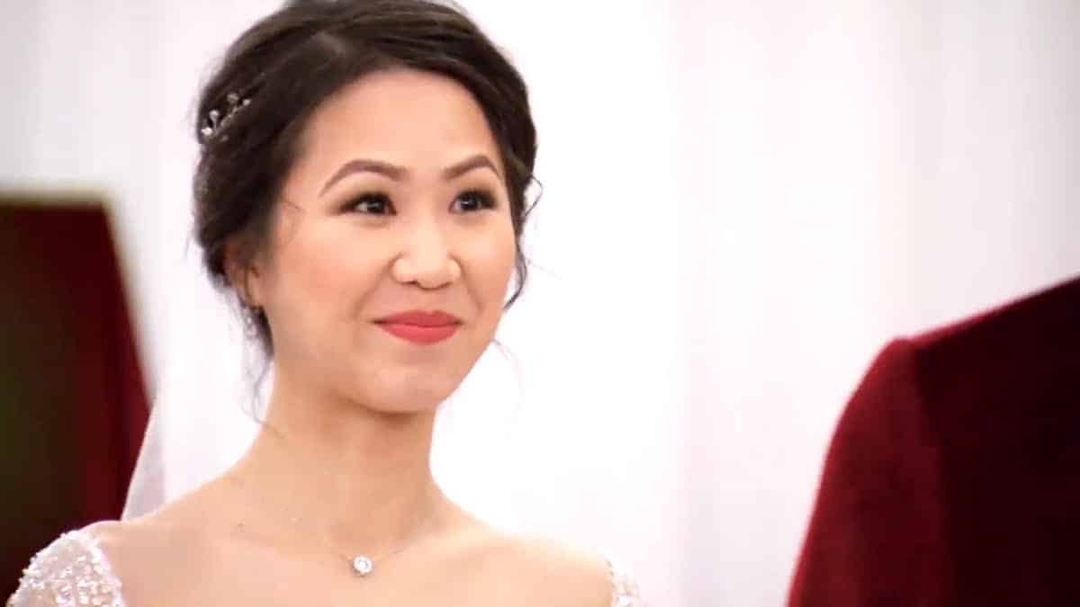 Bao Huong-Hoang in her wedding dress