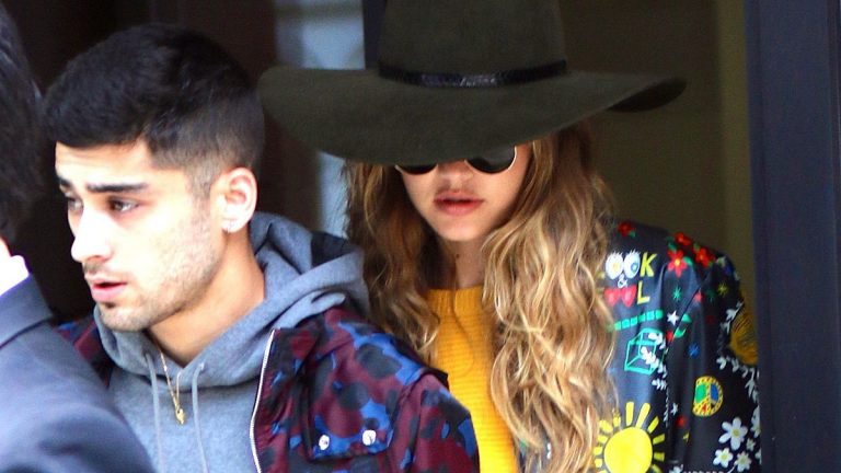 Gigi Hadid and Zayn Malik leave her East Village apartment on July 6 2016 in New York City 