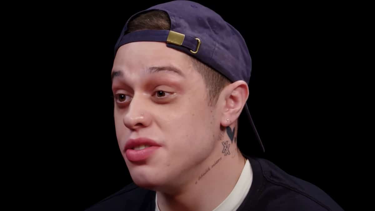 pete davidson appears on hot ones
