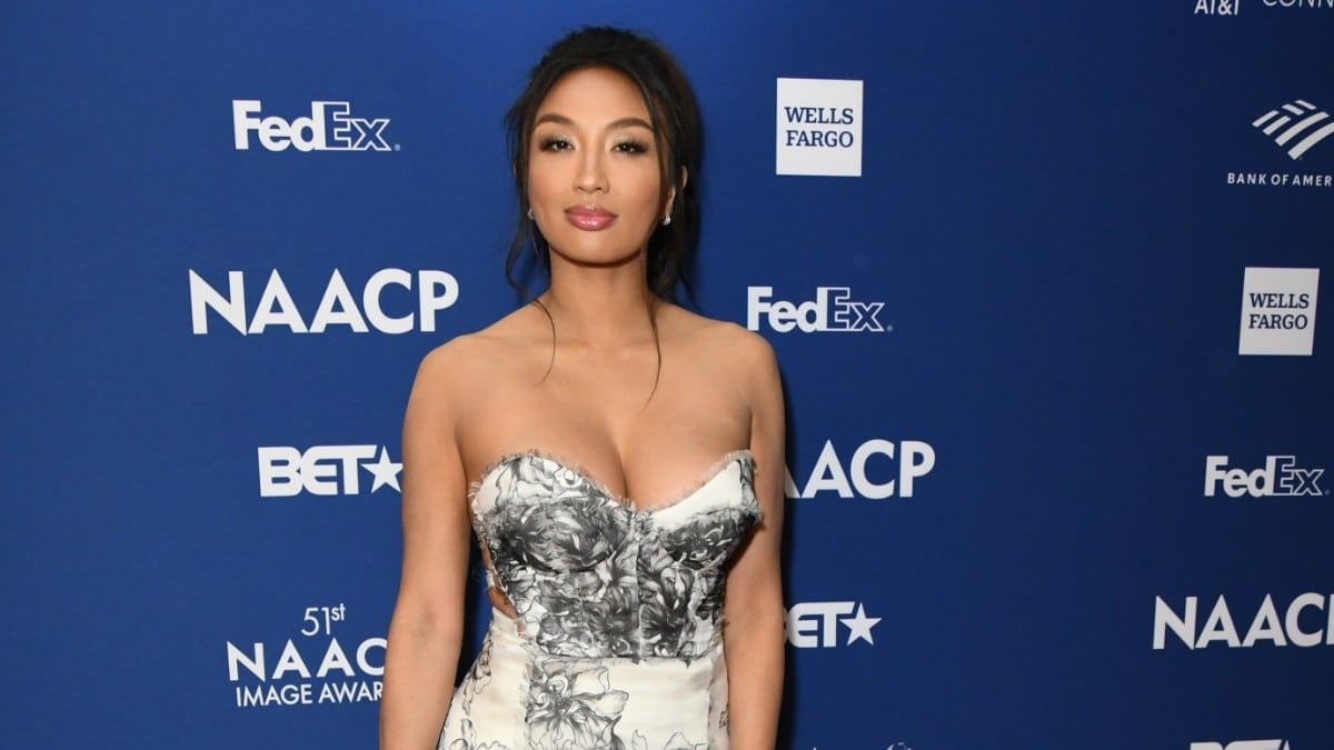 Jeannie Mai poses for photos at the 51st NAACP Image Awards - Non-Televised Awards Dinner at the Ray Dolby Ballroom.