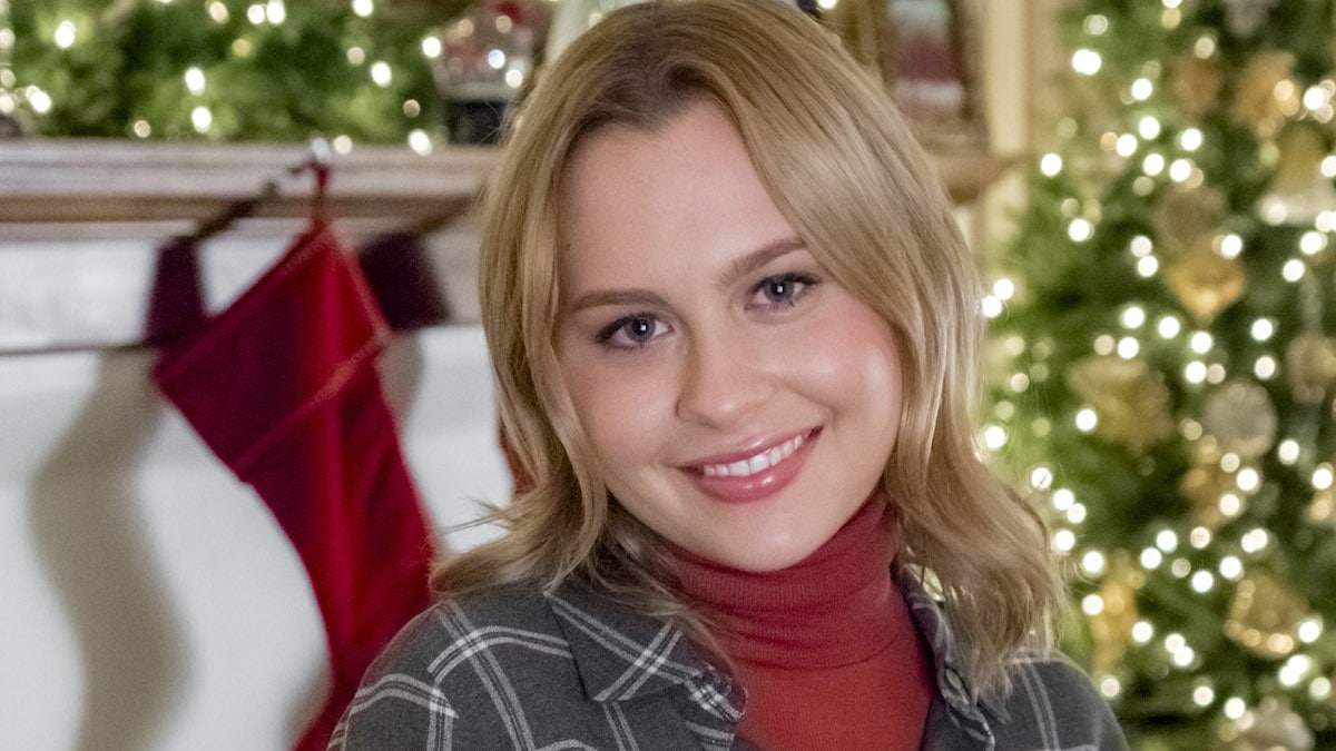 Natasha Bure in the Hallmark Channel movie Switched for Christmas