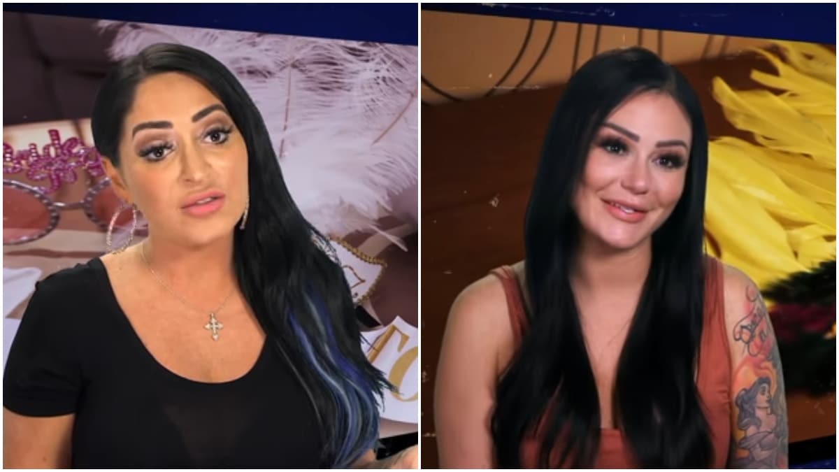 Angelina Pivarnick and Jenni "JWOWW" Farley on Jersey Shore Family Vacation
