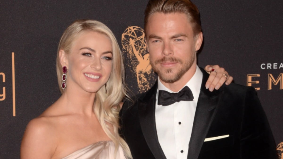 Derek and Julianne Hough at the Emmys