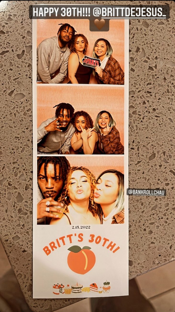 devoin austin attended brittany dejesus' 30th birthday bash hosted by briana