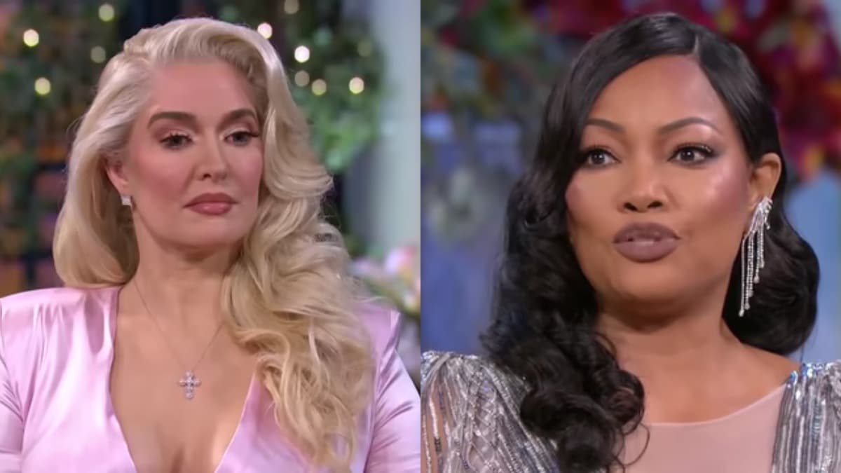 Erika Jayne and Garcelle Beauvais at the RHOBH reunion.