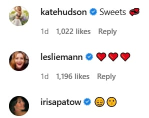 ryder robinson's followers commented on his iris apatow post