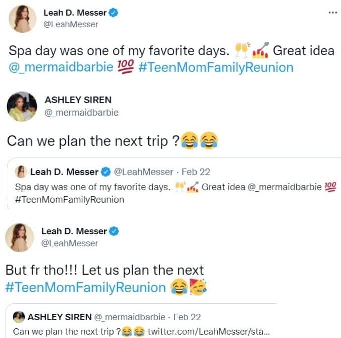 leah and ashley are ready to plan their next trip on twitter