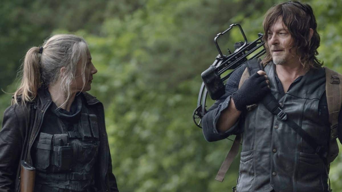 Lynn Collins as Leah and Norman Reedus as Daryl Dixon, as seen in Episode 7 of AMC's The Walking Dead Season 11