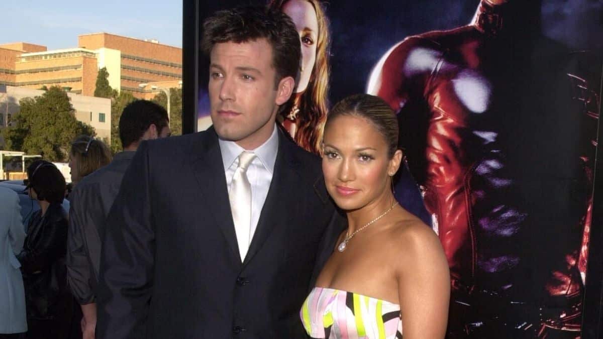 Ben Affleck and Jennifer Lopez at the premiere of Twentieth Century Fox's Daredevil