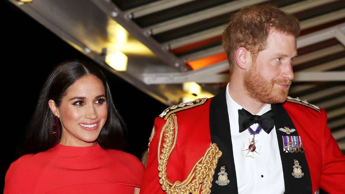 Prince Harry and Meghan Markle at the Mountbatten Festival of Music.