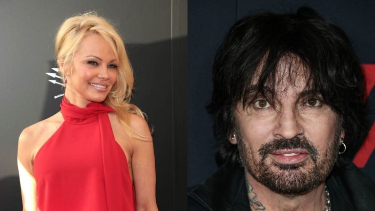 Pamela Anderson at The Sea Shepherd Conservation Society's 40th Anniversary Gala for the Oceans and Tommy Lee at the LA Premiere of Netflix's 'The Dirt'