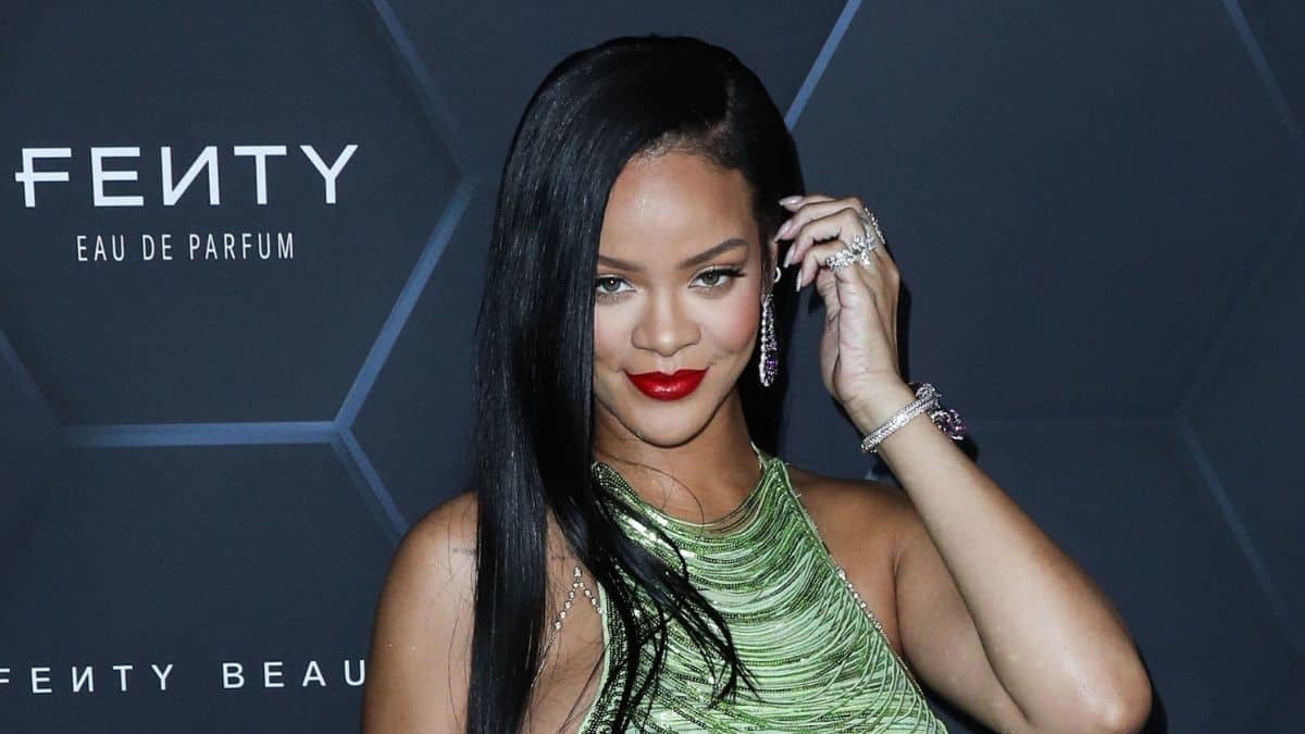 Rihanna at the Fenty Beauty And Fenty Skin Celebration in 2022.