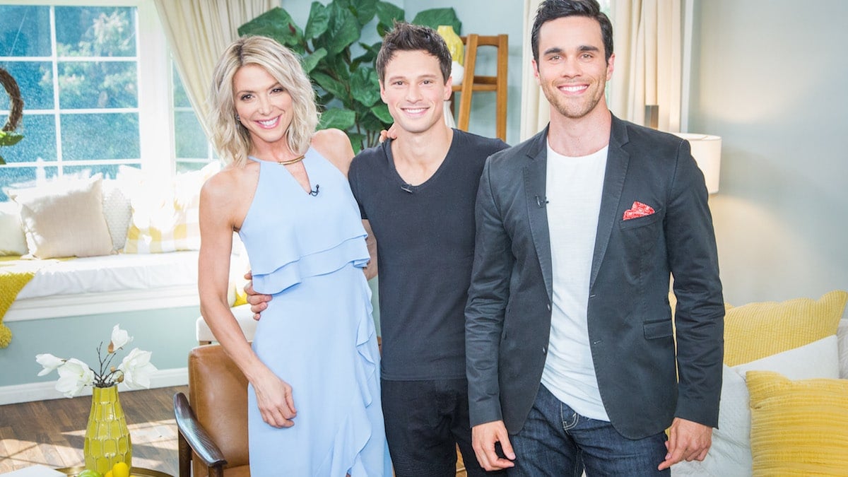 Debbie Matenopoulos, Greg Hovanessian, and RJ Hatanaka on Hallmark Channel's Home and Family.