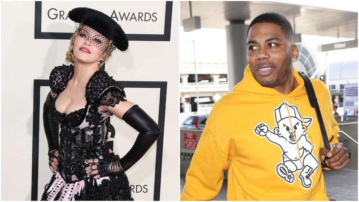singer madonna and hip hop artist nelly
