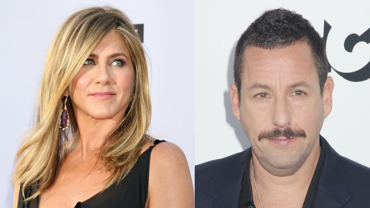 Jen Aniston and Adam Sandler on the red carpet