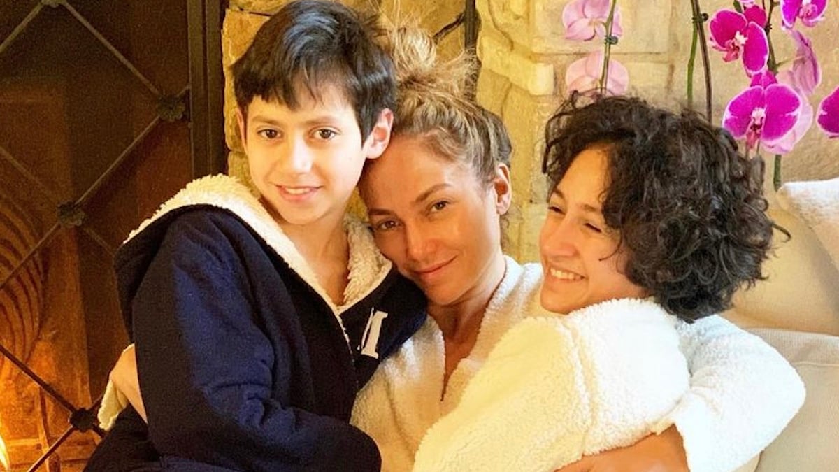 Jennifer Lopez and her sons