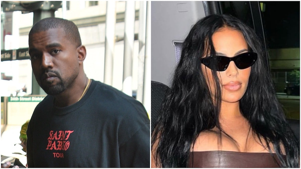 kanye west with chaney jones side by side photos